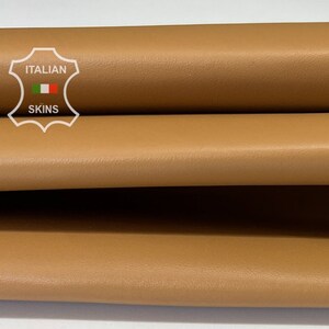 BISCUIT SAND BROWN Distressed Soft Italian Lambskin Lamb Sheep leather hide hides skin skins 5+sqf 0.7mm #B7320