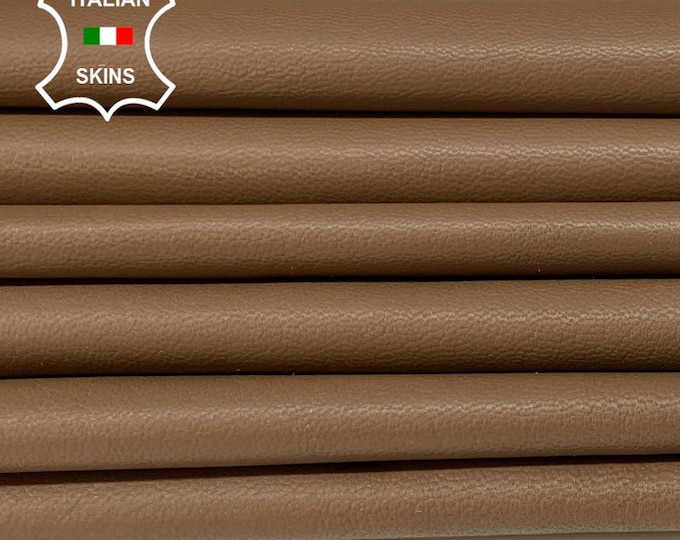 BROWN WALNUT Thick Italian Goatskin Goat Leather hides pack 2 skins total 16sqf 1.0mm #B376