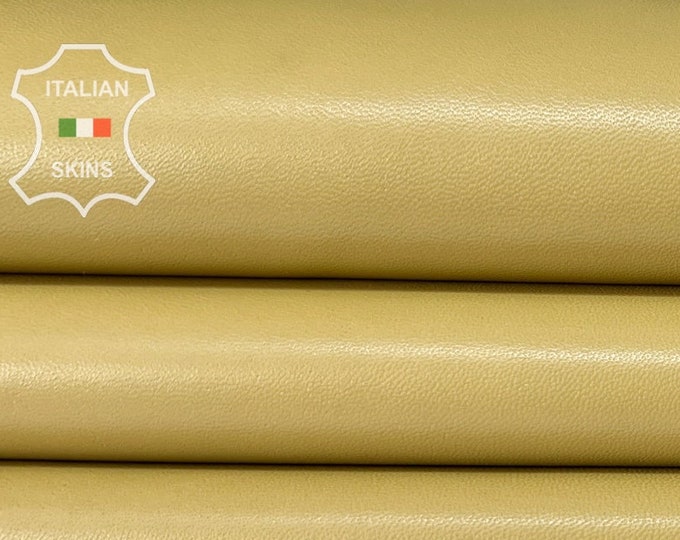 WHEAT BEIGE Soft Italian Lambskin Lamb Sheep Leather 5-6sqf 0.8mm #B7668