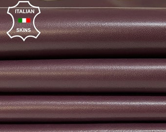 Delivered Duty Paid-GRAPE PURPLE WINE Thick Soft Italian Lambskin  leather pack 2 skins total 12sqf 1.1mm #B8573