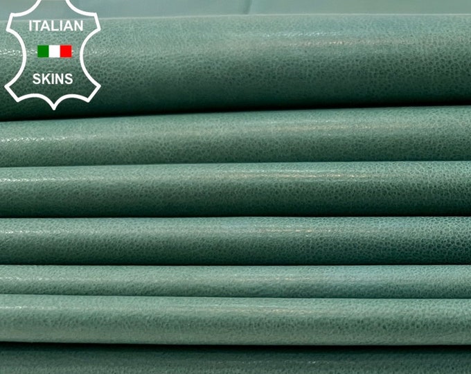 GODDESS GREEN VEGETABLE Tan Thin Soft Italian Lambskin Lamb Sheep Leather pack 4 hides skins total 28sqf 0.6mm #C360