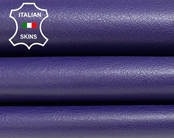 Free FedEx & Duties - PURPLE COATED CRINKLED Thin Italian Calfskin Calf Cow Leather skins 5-8sqf 0.6mm #B2290