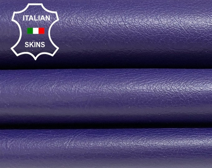 PURPLE COATED CRINKLED Thin Italian Calfskin Calf Cow Leather hides hide skin skins 5-8sqf 0.6mm #B2290