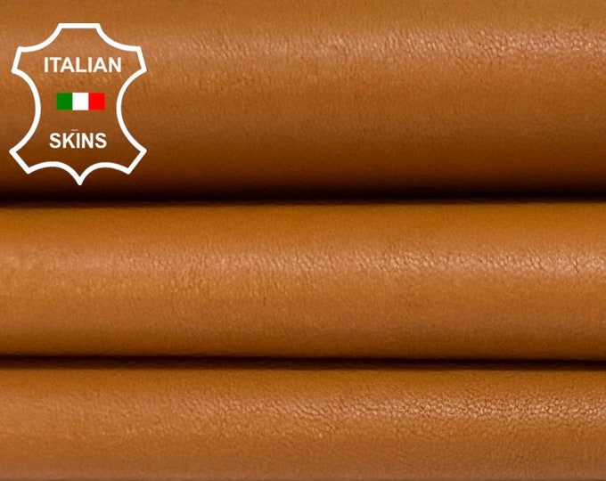 TAN LIGHT Brown Soft Italian STRETCH Lambskin Lamb Sheep Leather hide hides skin skins 4+sqf 0.9mm #B3505