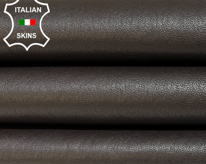 DARK BROWN Thin Soft Italian STRETCH Lambskin Lamb Sheep Leather hide hides skin skins 5+sqf 0.6mm #B3498