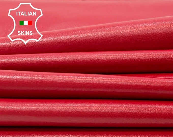 TRUE RED Soft Italian Lambskin Lamb Sheep Leather pack 4 hides skins total 12sqf 0.7mm #C34