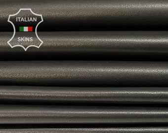GLOVES BLACK BACKED Soft Italian Lambskin Lamb Sheep Leather pack 2 hides skins total 10sqf 0.9mm #B7368