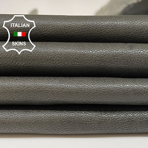 DARK TAUPE BROWN Vegetable Tan Soft Italian Lambskin Lamb Sheep Leather hides hide skin skins 7+sqf 0.7mm #B1319