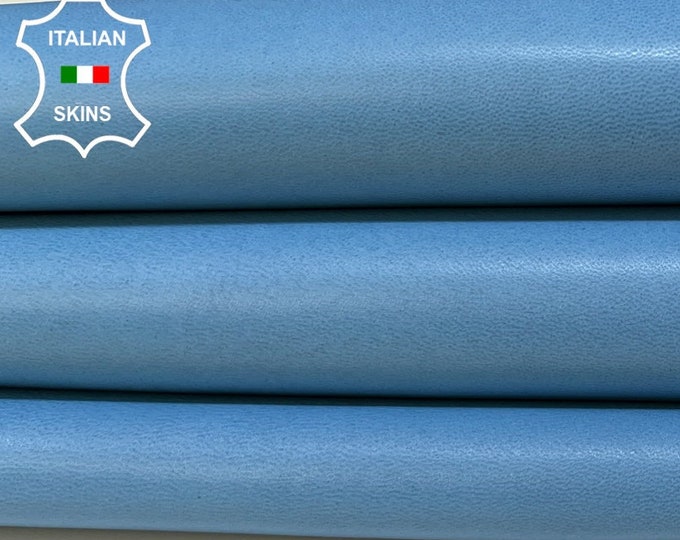 LIGHT BLUE Thick Italian Metis Lambskin Lamb Sheep Leather hide hides skin skins 4+sqf 1.1mm #B9724