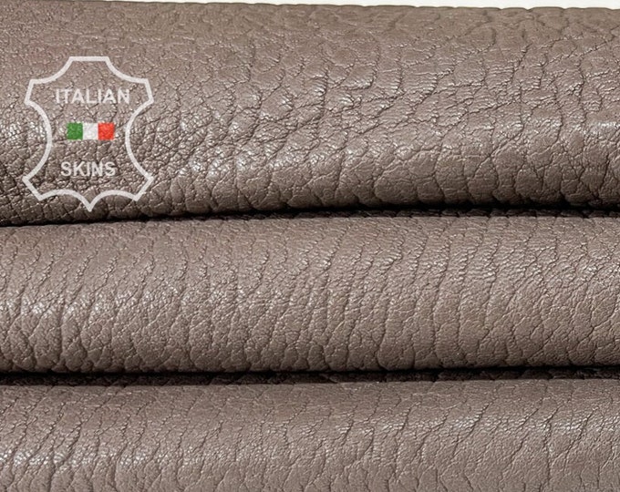 LIGHT TAUPE  BROWN Grainy Vegetable Tan Thick Soft Italian Lambskin Lamb Sheep Leather hide hides skin skins 5sqf 1.2mm #B8185
