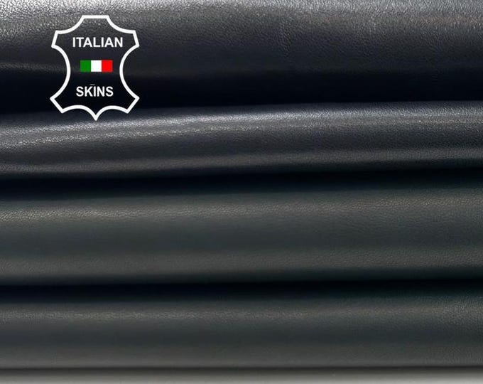 DARK TEAL & Dark BLUE Italian Lambskin Lamb Sheep leather pack 2 skins hides total 9+sqf 0.8mm #C3508