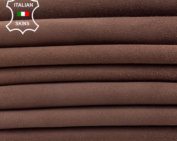 BROWN SUEDE Italian Goatskin Goat Leather pack 7 hides skins total 30sqf 1.0mm #C976