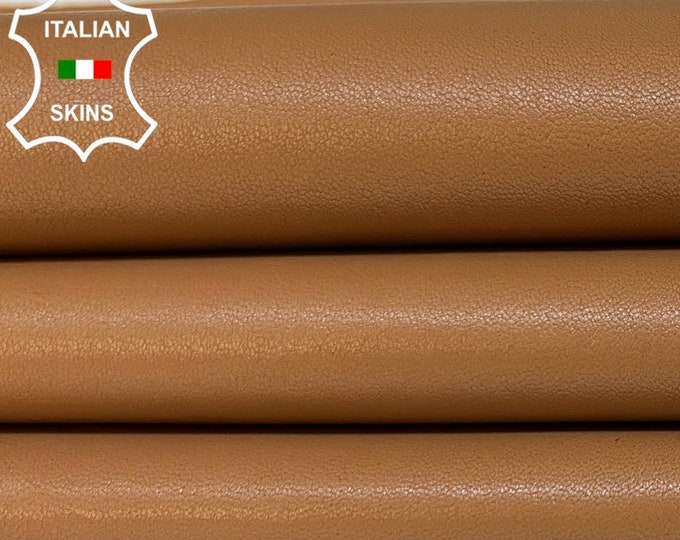 NUDE LIGHT Sand Brown Thin Soft Italian STRETCH Lambskin Lamb Sheep Leather hide hides skin skins 5sqf 0.6mm #B3504