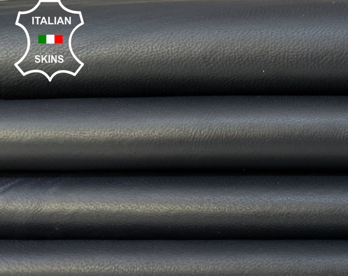 BLUE BLACK MIDNIGHT Soft Italian Lambskin Lamb Sheep Leather hide hides skin skins 6sqf 0.8mm #B9364