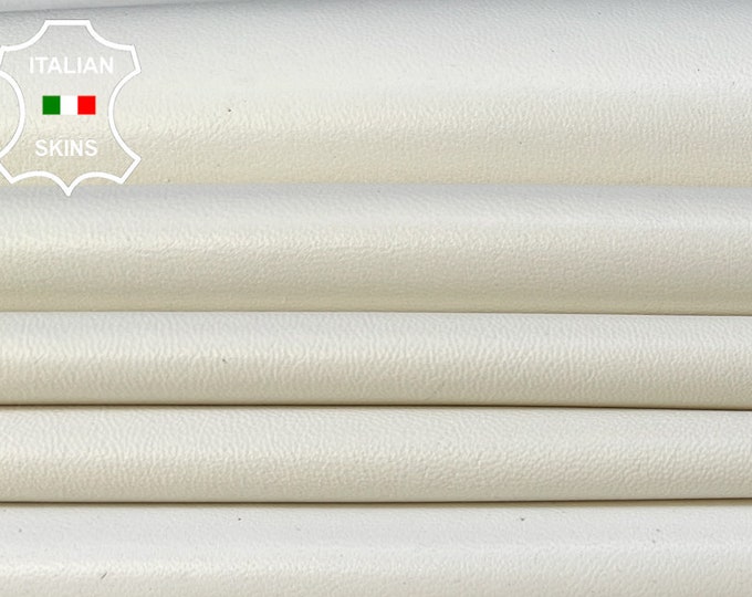 OFF WHITE Italian Lambskin Lamb Sheep Leather pack 3 hides skins total 18sqf 0.9mm #B9729