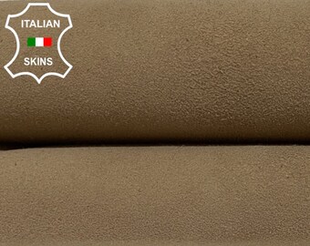 WALNUT BROWN SUEDE Thin Italian Goatskin Goat Leather hides hide skin skins 3sqf 0.6mm #B2607