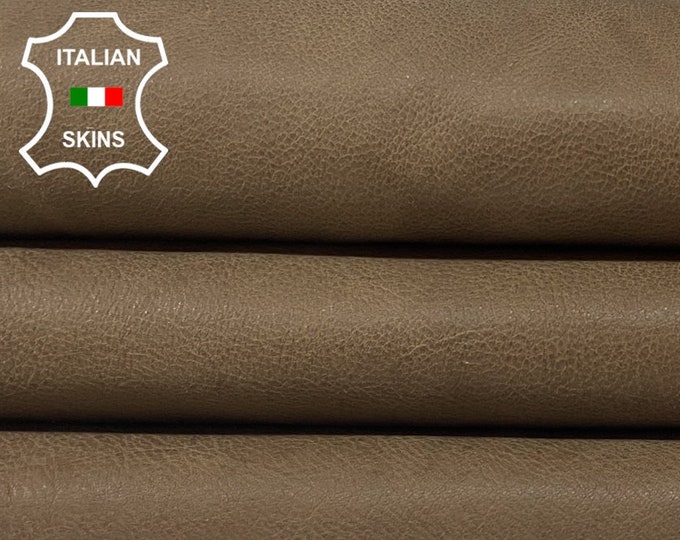 BROWN VEGETABLE TAN Italian Goatskin Goat Leather hides hide skin skins 6sqf 0.9mm #B1432