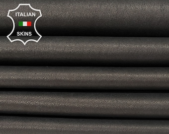 ANTHRACITE BLACK STRETCH Naked Soft Italian Lambskin Lamb Sheep Leather pack 3 hides skins total 15sqf 0.7mm #B6952