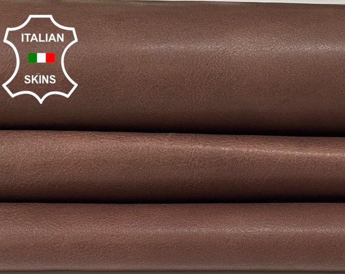 Free FedEx & Duties - ROSEWOOD BROWN Vegetable Tan Italian Lambskin Lamb Sheep Leather hides hide skin skins 5+sqf 0.7mm #B613