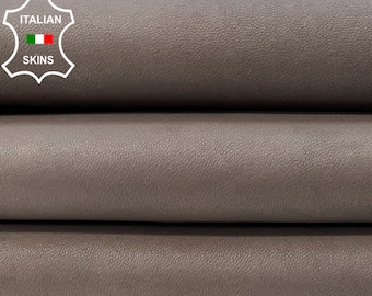 NATURAL WALNUT BEIGE Naked Vintage Look Vegetable Tan Thick Italian Goatskin Goat leather hide hides skin skins 6sqf 1.7mm #C84