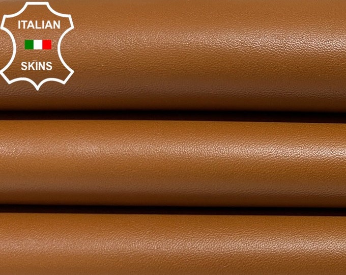 TAN BROWN Soft Italian Lambskin Lamb Sheep Leather hide hides skin skins 3+sqf 0.7mm #B6261