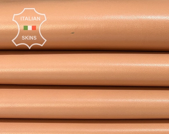 NUDE PEACH old PINK Italian Metis Lambskin Lamb Sheep Leather pack 2 hides skins total 10+sqf 1.0mm #B7901