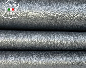 SILVER GREY PEARLIZED Rough Thick Italian Goatskin Goat Leather hide hides skin skins 5sqf 1.1mm #B8920