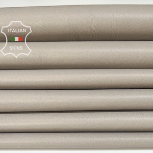 GLACIER GRAY Soft Italian Lambskin Lamb Sheep Leather pack 2 hides skins total 14sqf 0.7mm #B7758