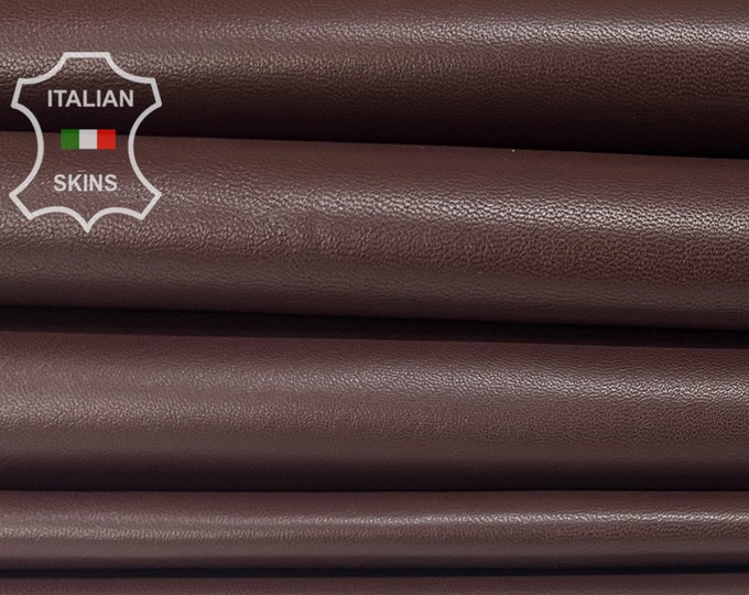 REDWOOD BROWN Soft Italian Lambskin Lamb Sheep Leather pack 6 hides skins total 25sqf 0.8mm #B7550