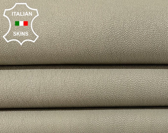 GRAY BEIGE STRETCH Soft Italian Lambskin Lamb Sheep Leather hide hides skin skins 5sqf 0.8mm #B6839