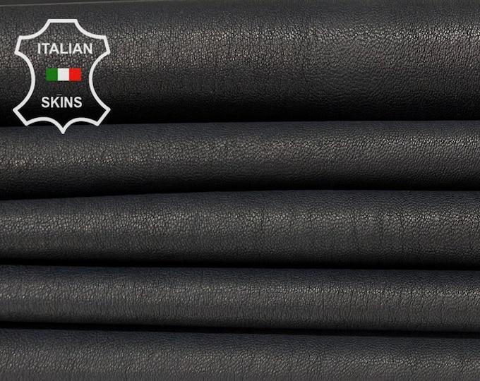 DARK GRAY STRETCH Naked Soft Italian Lambskin Lamb Sheep Leather pack 3 hides skins total 15sqf 0.8mm #B6950