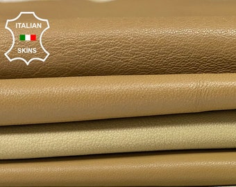 BEIGE PACK 5 SHADES soft Italian Lambskin Lamb sheep leather hides pack 5 skins total 25sqf 0.7mm #A9348