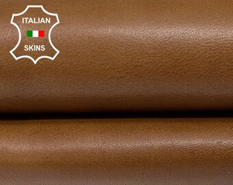 NATURAL BROWN Vegetable Tan Thick Italian Goatskin Goat Leather hides hide skin skins 6+sqf 0.9mm #B1709