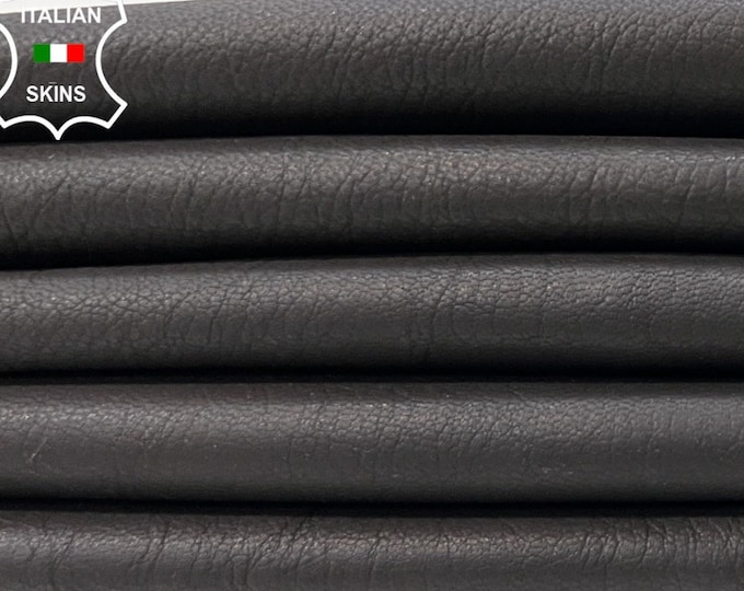 DARK BROWN ROUGH Grainy Thick Soft Italian Goatskin Goat Leather pack 2 hides skins total 14sqf 1.1mm #C465