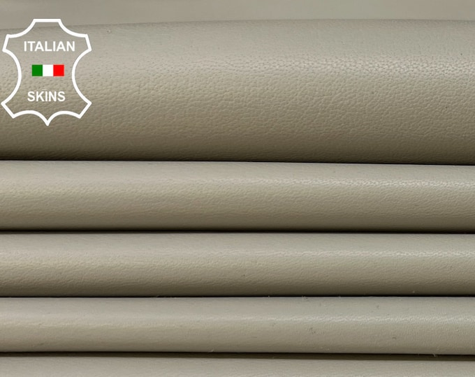 GRAY GREY Soft Italian Lambskin Lamb Sheep Leather pack 2 hides skins total 9sqf 0.7mm #B9720