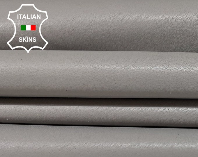 GRAY Thick Italian Lambskin Lamb Sheep Leather hides Pack 2 skins total 10+sqf 0.9mm #B886