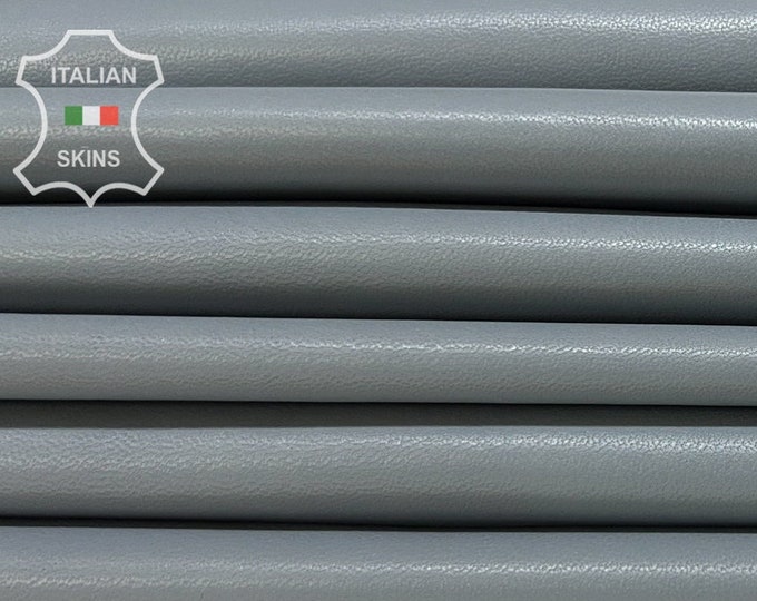 MEDIUM GRAY GREY Soft Italian Lambskin Lamb Sheep Leather pack 3 hides skins total 18sqf 1.0mm #B8108