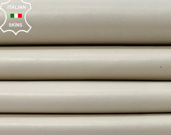 LIGHT BEIGE BONES Soft Italian Lambskin Lamb Sheep Leather hide hides skin skins 7sqf 0.8mm #B9803