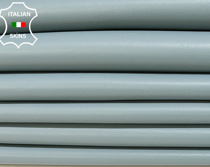LIGHT BLUE Soft Italian Lambskin Lamb Sheep Leather pack 2 hides skins total 14sqf 1.0mm #B8561