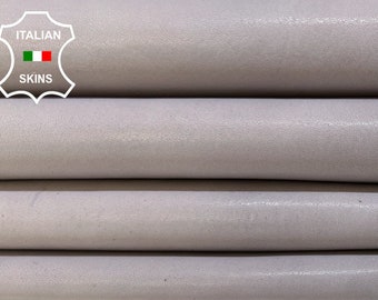 GRAY GREY WASHED Vegetable Tan Thick Italian Goatskin Goat leather pack 2 hides skins total 9+sqf 1.2mm #B5002
