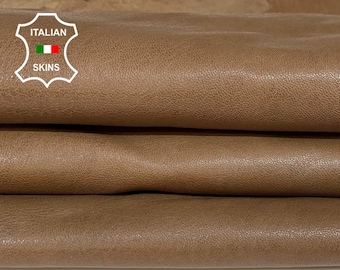 NATURAL BROWN VEGETABLE Tan soft Italian Lambskin Lamb Sheep Leather hide hides skin skins 6sqf 1.0mm #A9892
