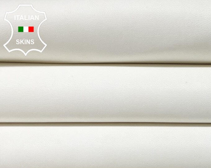 WHITE UNDYED UNFINISHED Thick  Italian Lambskin Lamb Sheep Leather hides hide skin skins 8+sqf 1.5mm #B919