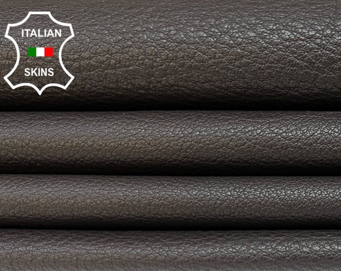 DARK BROWN Soft Italian Calfskin Cow Leather hide hides skin skins 12+sqf 0.9mm #B4373