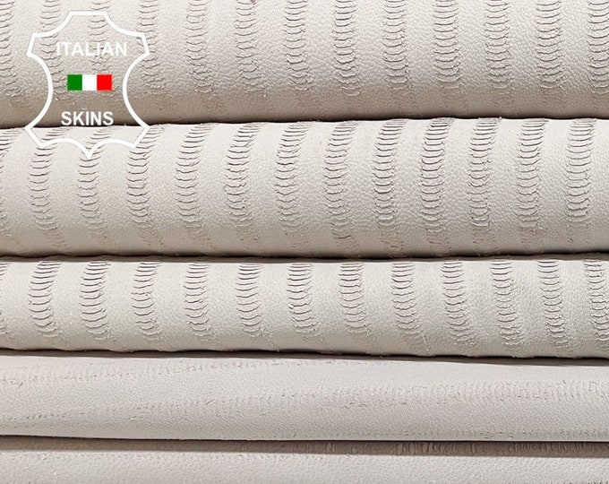 UNDYED PURPLISH GRAY Textured Soft Italian Lambskin Lamb Sheep Leather hides pack 2 skins total 11sqf 1.0mm #B2234