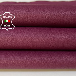 Delivered Duty Paid-PURPLE Soft Italian STRETCH Lamb Leather skin 5sqf 0.7mm #B3935