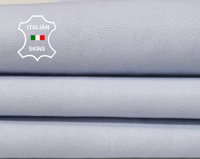 WASHED POWDER BLUE  vegetable tan Italian genuine Lambskin Lamb Sheep wholesale leather skins sewing material  high quality 0.5mm to 1.2mm