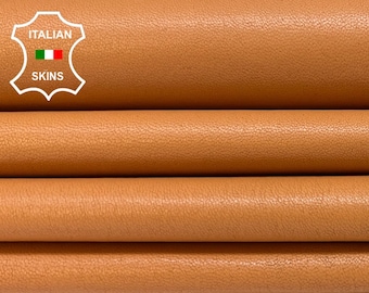 PEACH NUDE Thin Soft Italian STRETCH Lambskin Lamb Sheep Leather pack 2 hides skins total 8+sqf 0.6mm #B3506