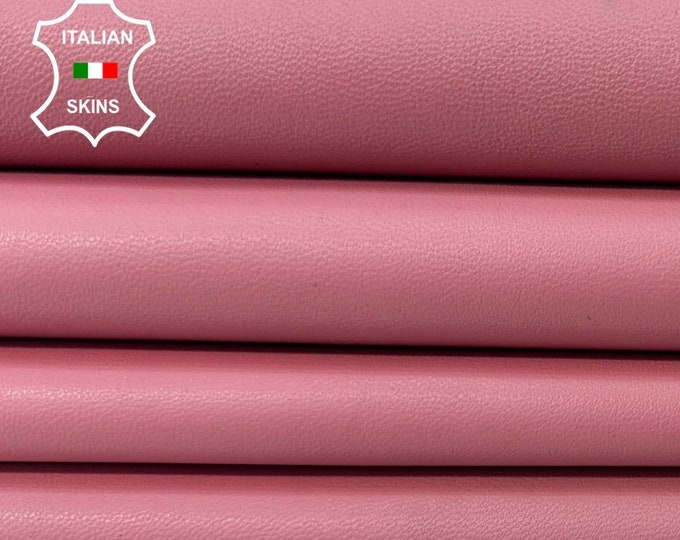 PINK Soft Italian Lambskin Lamb Sheep Leather hide hides skin skins 8sqf 1.0mm #B9841