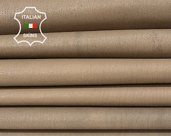 WALNUT BROWN STRETCH Soft Italian Lambskin Lamb Sheep Leather pack 5 hides skins total 22sqf 0.7mm #B6959