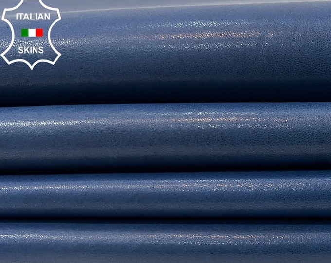 BLUE VEGETABLE Tan Thick Soft Italian Lambskin Lamb Sheep Leather pack 5 hides skins total 32sqf 1.2mm #C367